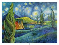 #van Gogh Stil 1 #acryl #acrylbild #fantasie #grunwald kl