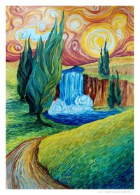 #van Gogh Stil 2 #acryl #acrylbild #fantasie #grunwald kl